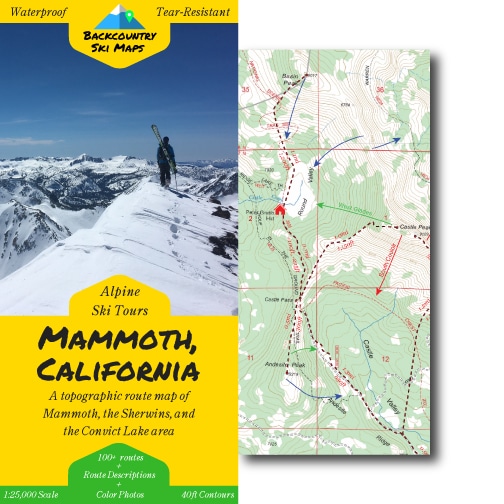 Backcountry Skiing and Ski Touring Maps Mammoth, California