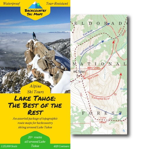 Tahoe Backcountry Ski Map Lake Tahoe: The Best Of The Rest - Backcountry Ski Maps